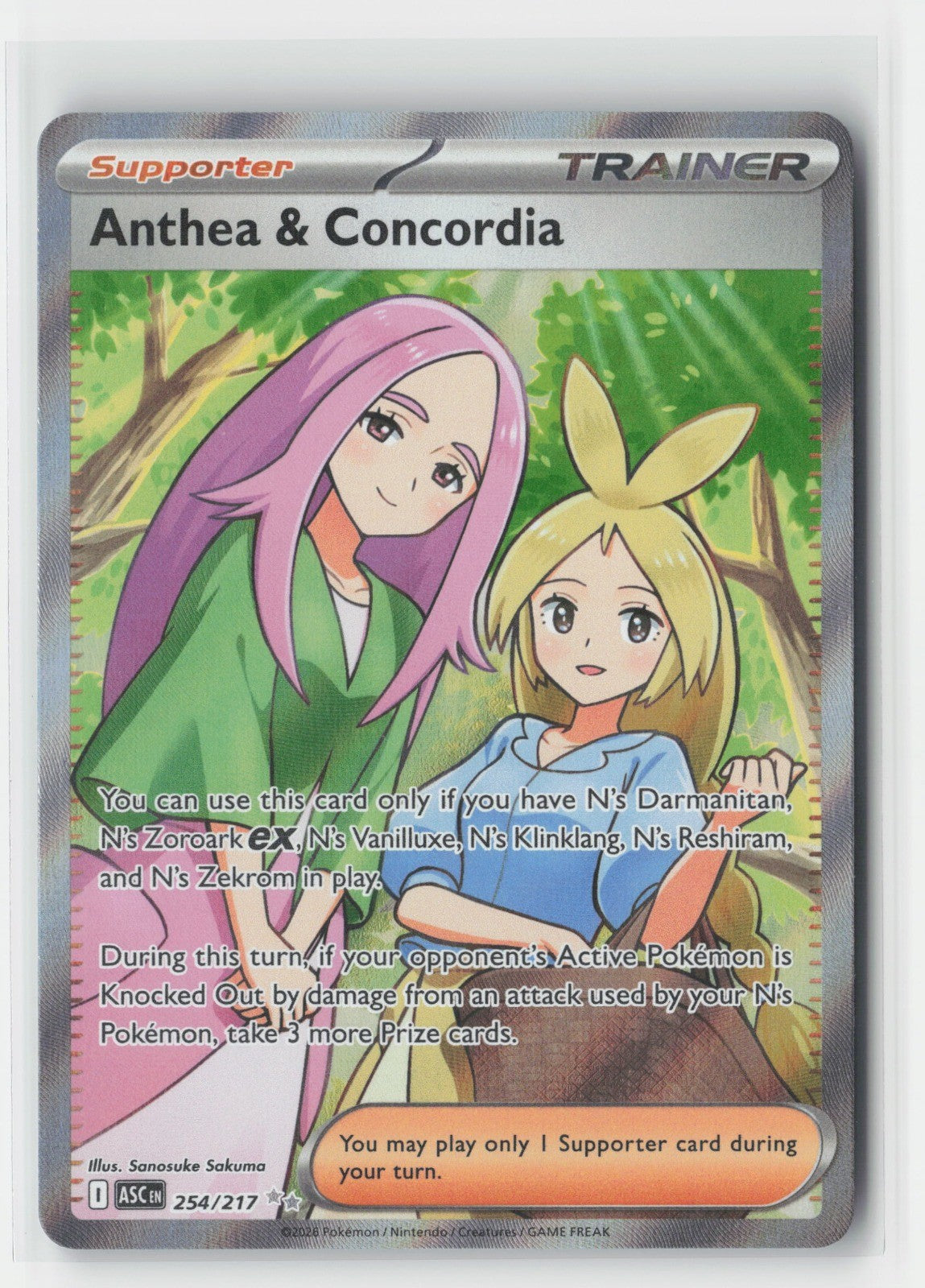 Anthea & Concordia Holo ME: Ascended Heroes ASC 254/217 Pokemon TCG