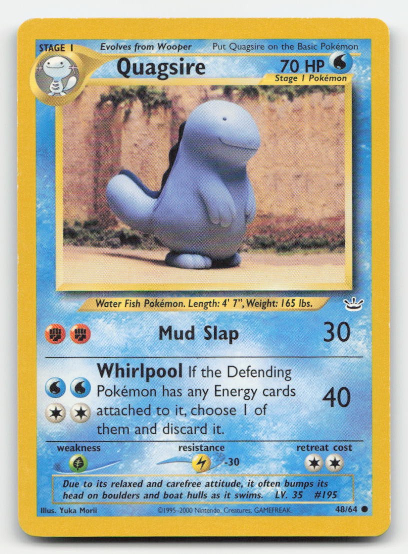 Quagsire Unlimited Neo Revelation 48/64 C Pokemon HP