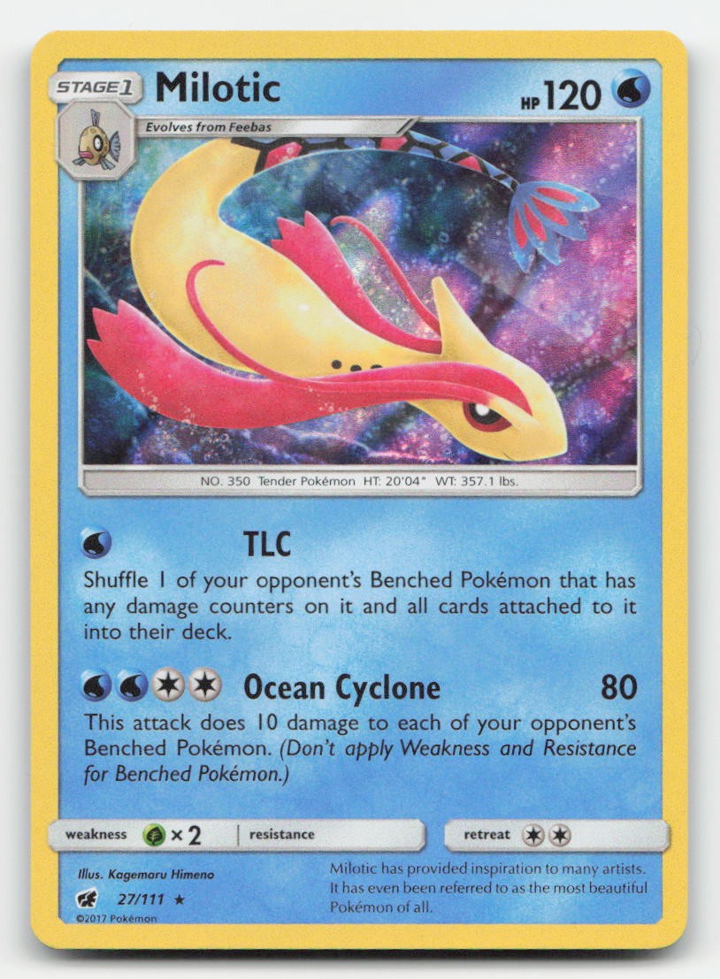 Milotic Holo Crimson Invasion 27/111 R Pokemon LP