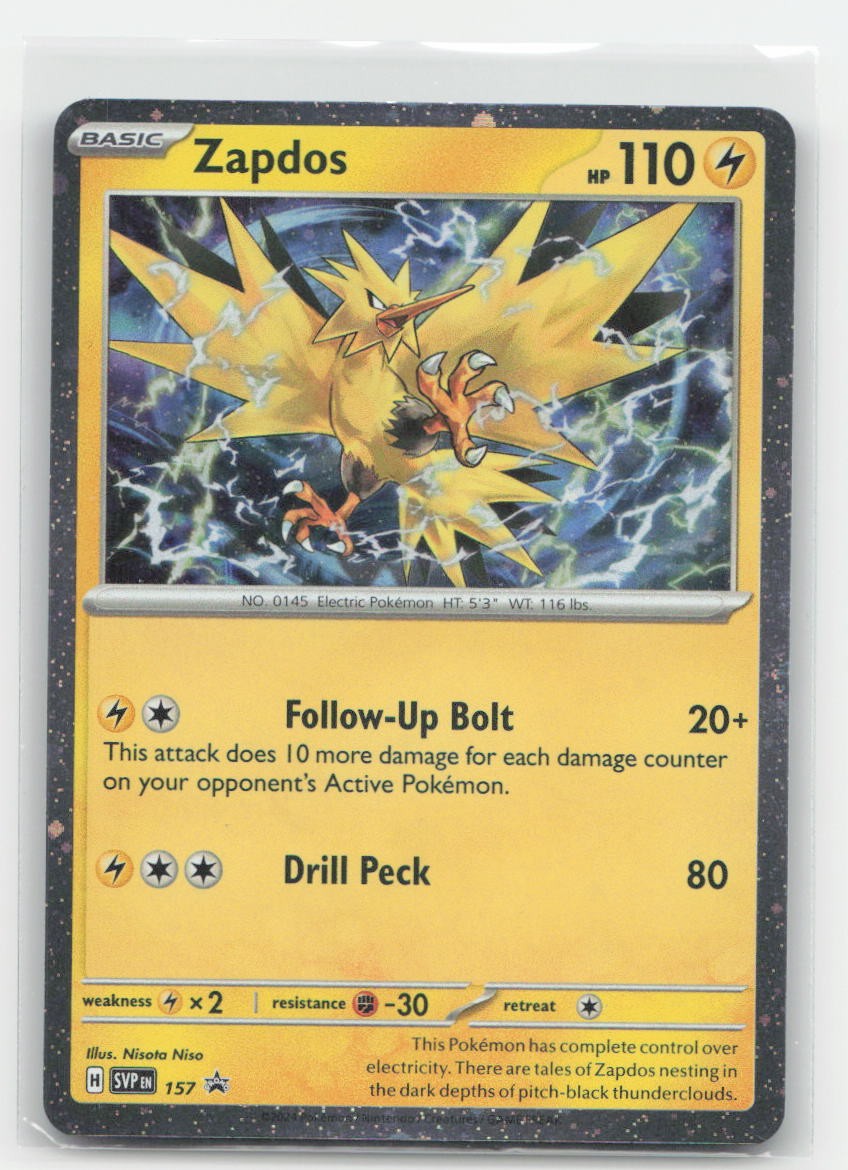 Zapdos Holo Scarlet & Violet Promo 157 P Pokemon NM