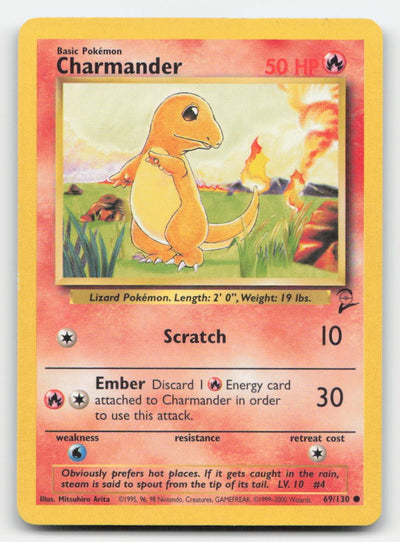 Charmander Base Set 2 69/130 C Pokemon MP