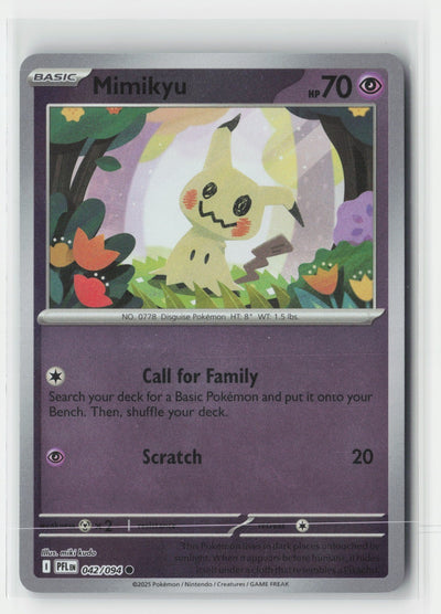Mimikyu Reverse Holo ME02: Phantasmal Flames PFL 042/094 Pokemon TCG
