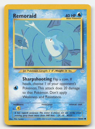 Remoraid Unlimited Neo Revelation 50/64 C Pokemon MP
