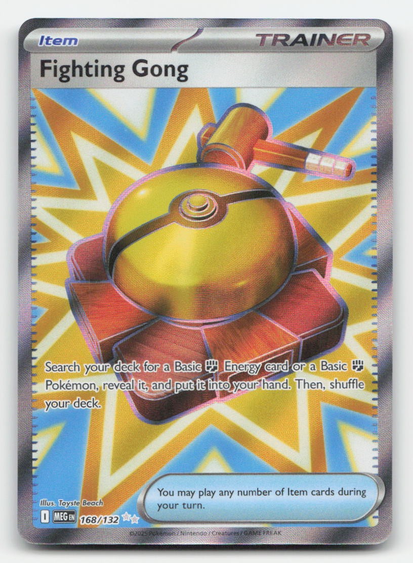 Fighting Gong Holo Mega Evolution 168/132 Ultra Rare Pokemon NM