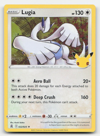Lugia Celebrations 022/025 R Pokemon MP