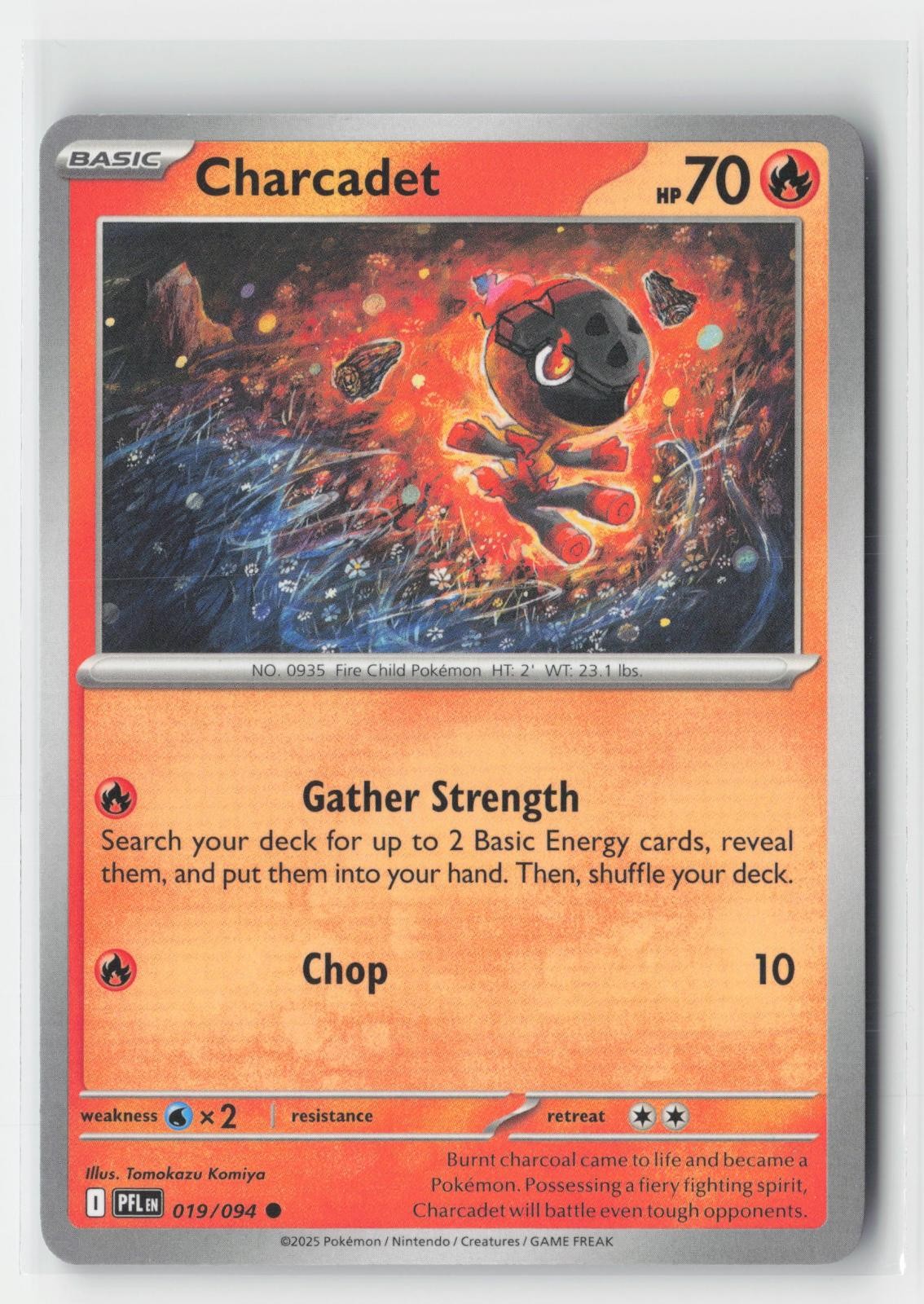 Charcadet Phantasmal Flames 019/094 C Pokemon NM