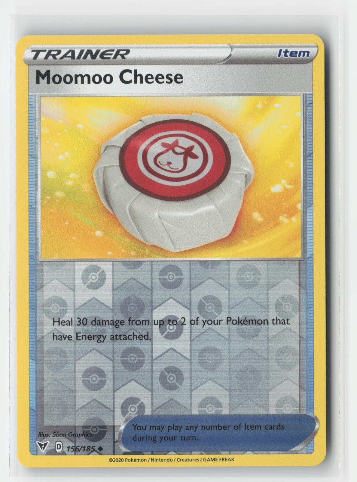 Moomoo Cheese Vivid Voltage 156/185 UC Pokemon Reverse Holo NM