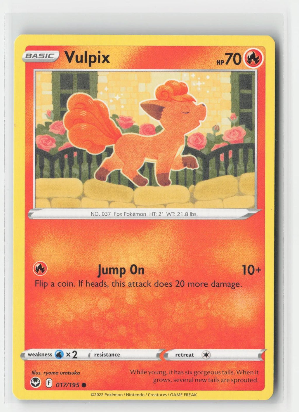 Vulpix Silver Tempest 017/195 C Pokemon MP