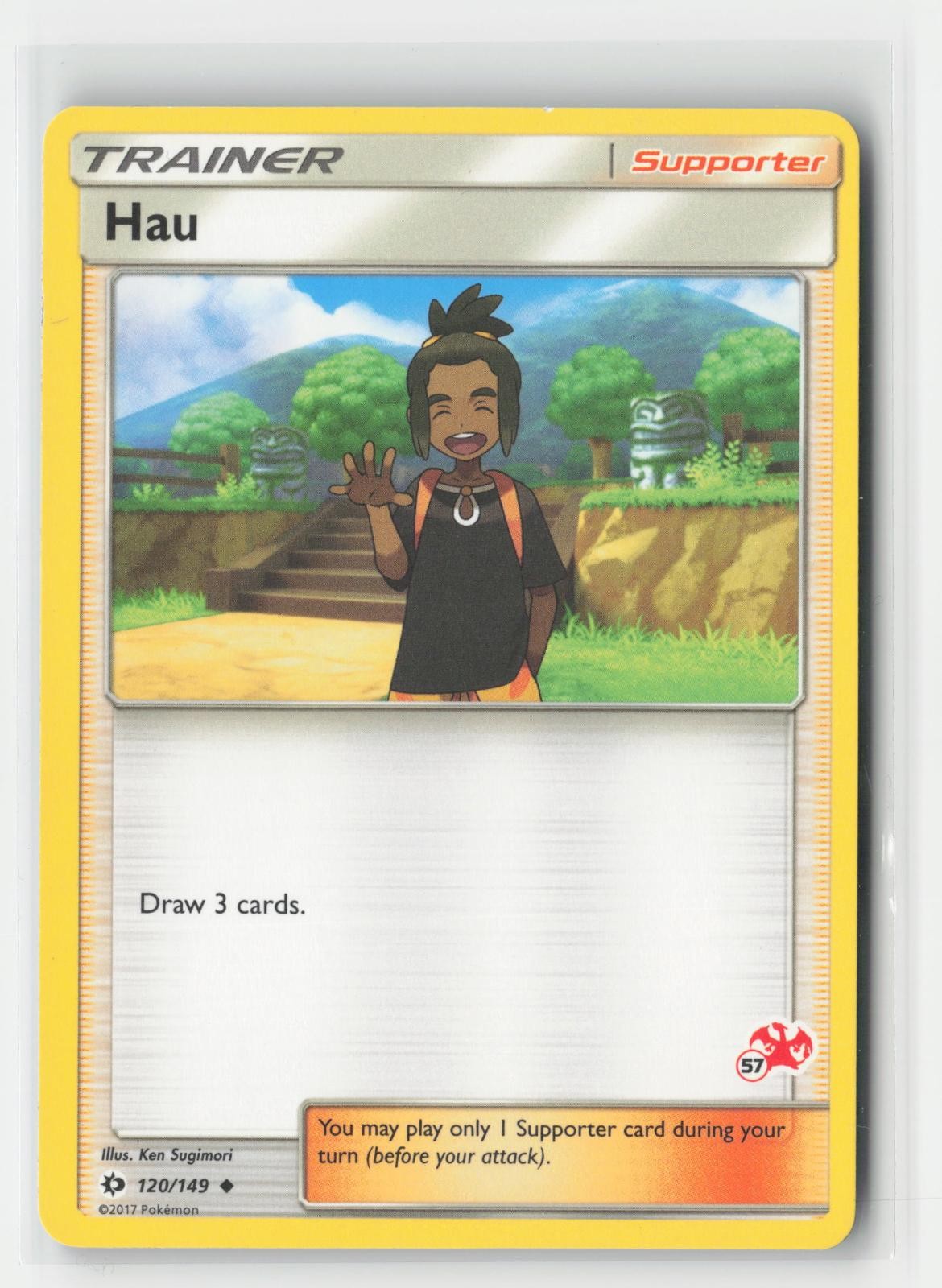 Hau (#57 Charizard Stamped) Battle Academy 120/149 P Pokemon MP