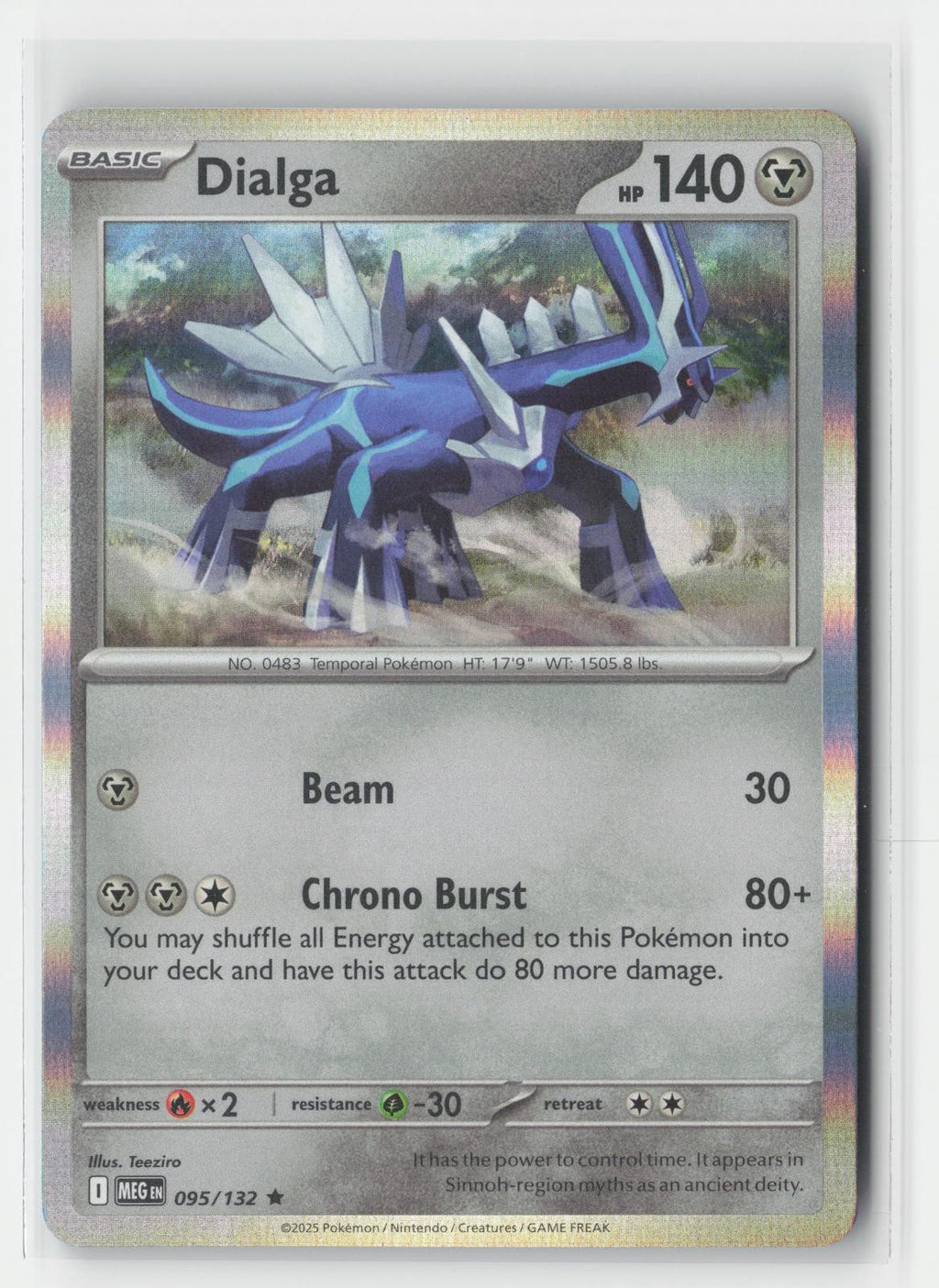 Dialga Holo Mega Evolution 095/132 R Pokemon NM
