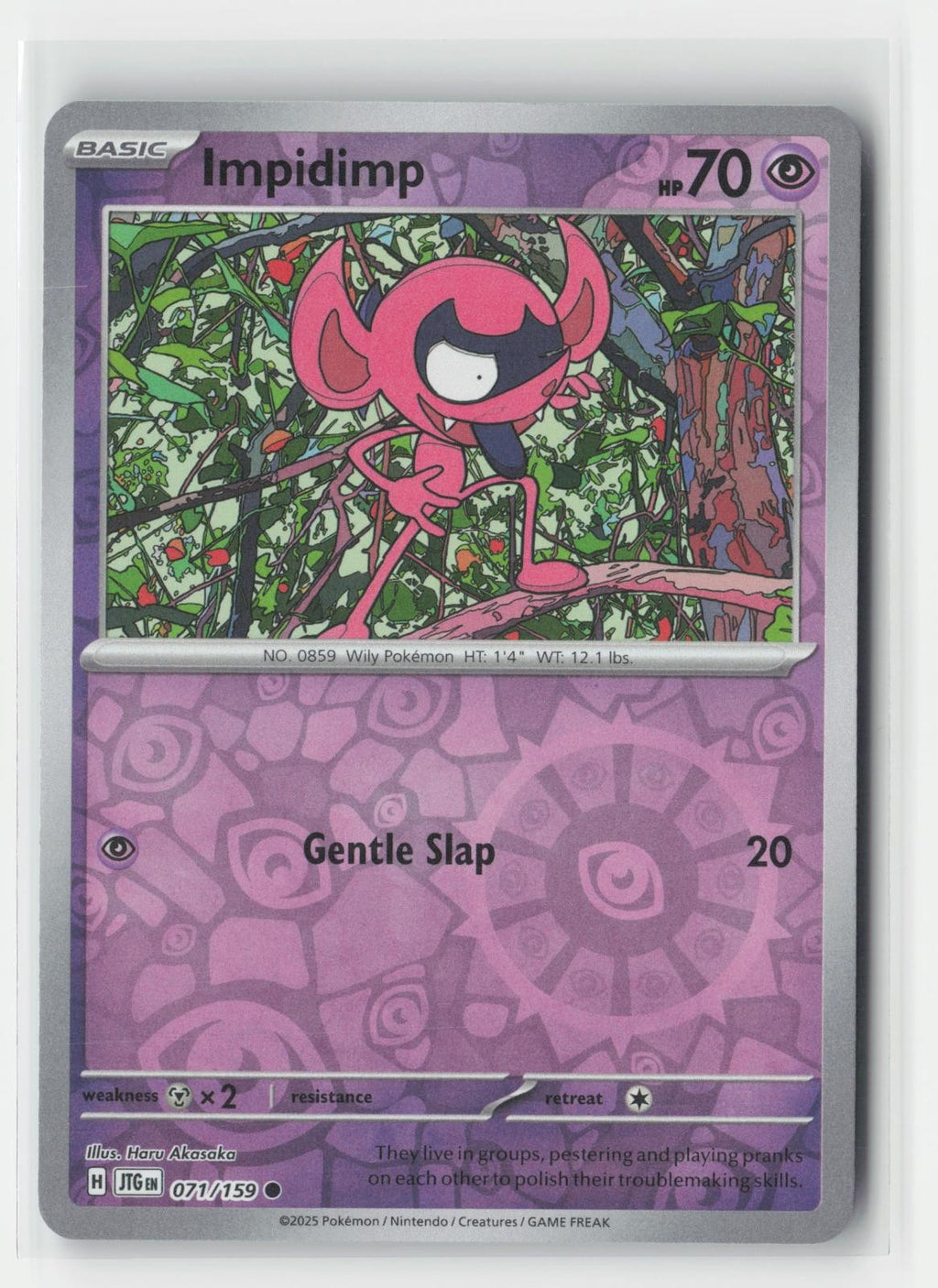 Impidimp Reverse Holo Journey Together 071/159 C Pokemon NM