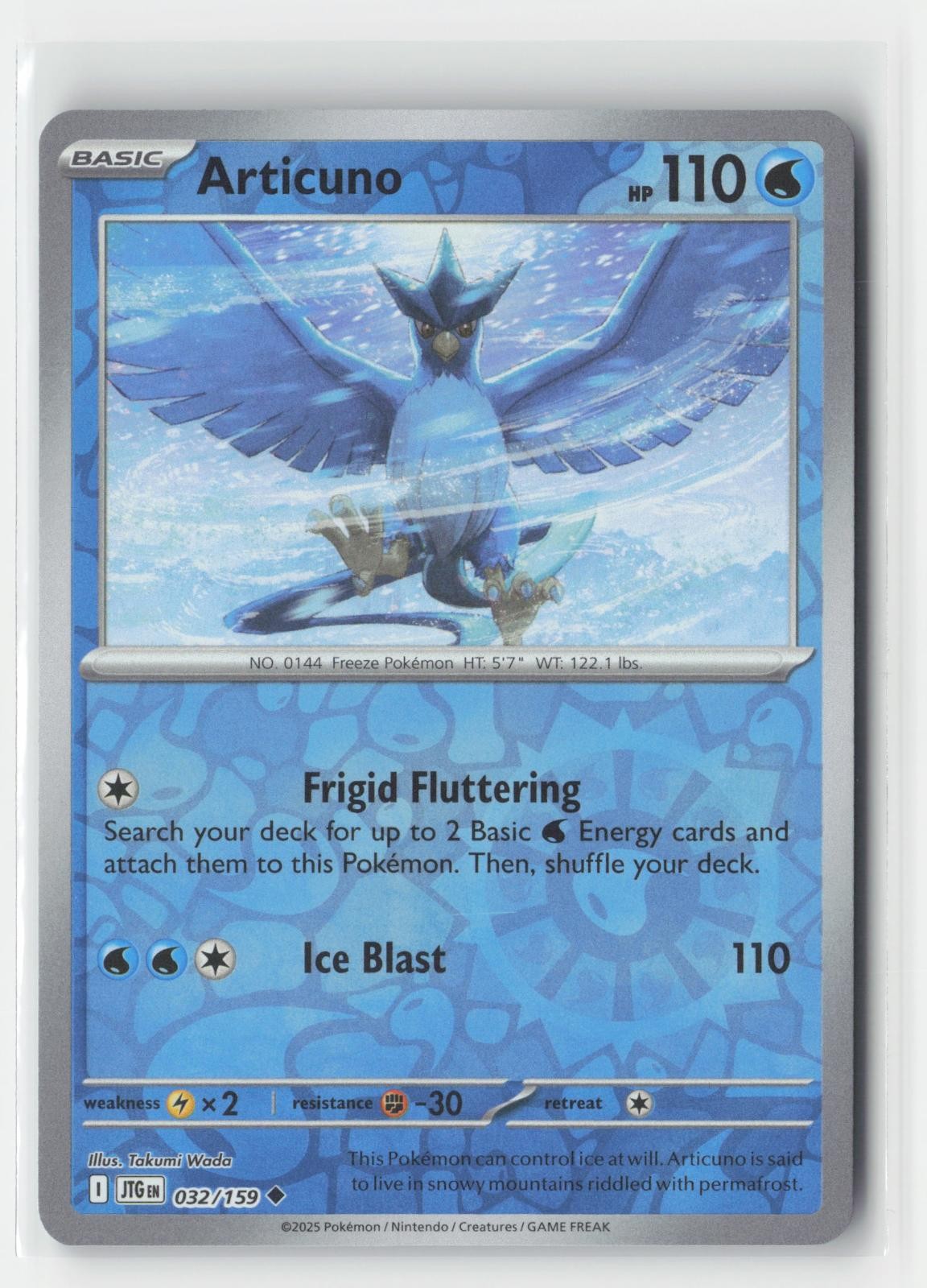 Articuno Reverse Holo Journey Together 032/159 UC Pokemon NM