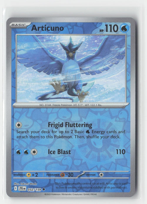 Articuno Reverse Holo Journey Together 032/159 UC Pokemon NM