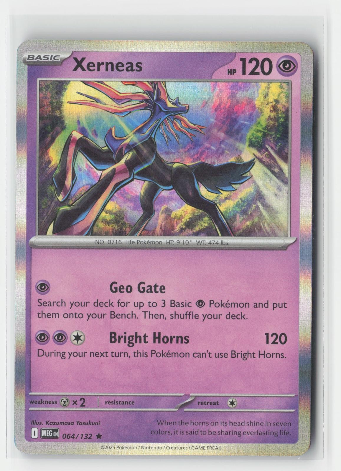 Xerneas Holo Mega Evolution 064/132 R Pokemon NM