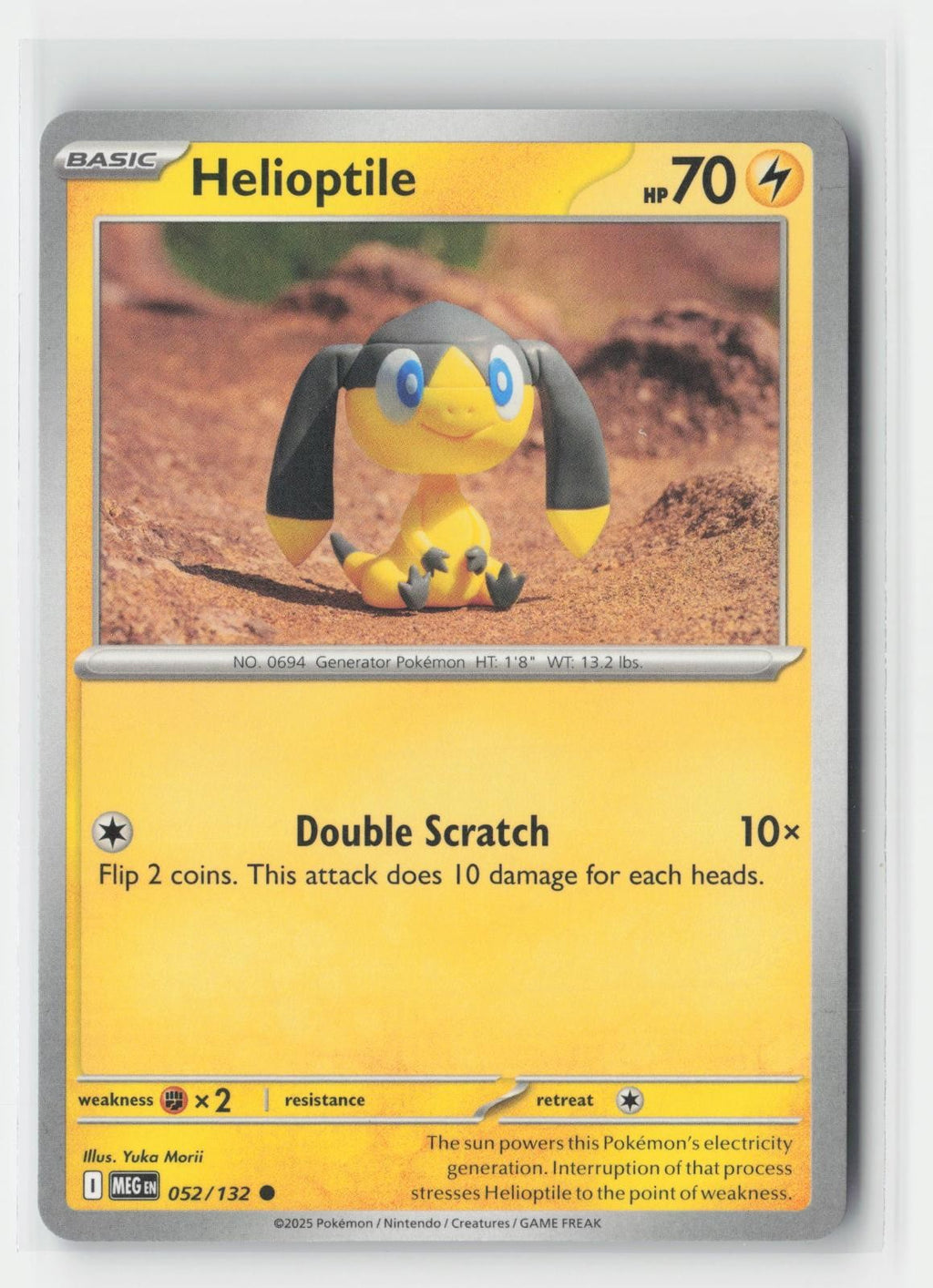 Helioptile Mega Evolution 052/132 C Pokemon NM