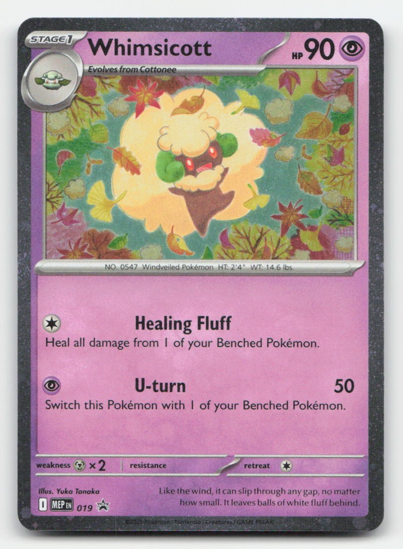 Whimsicott (Cosmos Holo) Holo ME: Mega Evolution Promo 019 P Pokemon NM