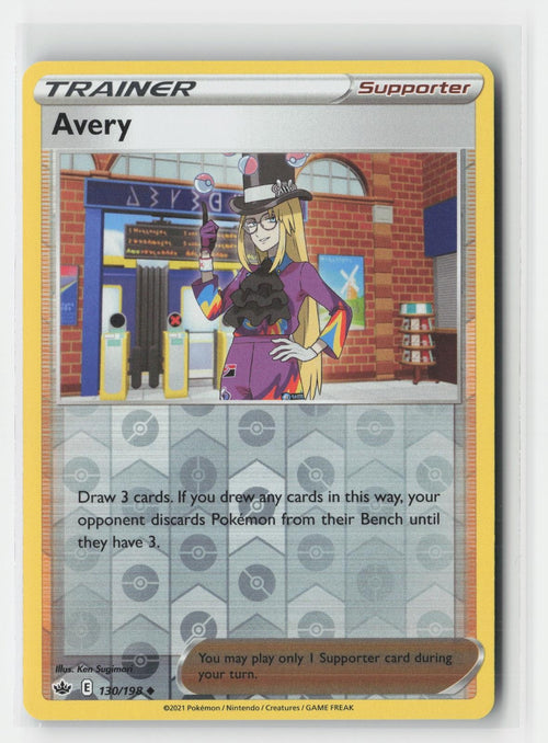Avery Chilling Reign 130/198 UC Pokemon Reverse Holo NM