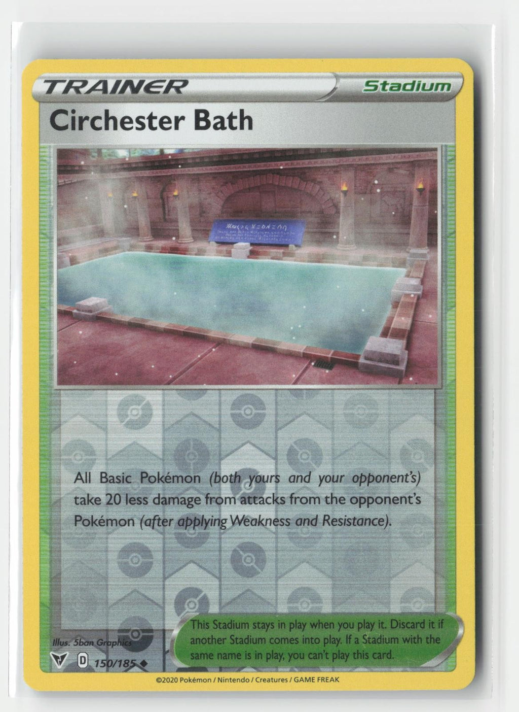 Circhester Bath Vivid Voltage 150/185 UC Pokemon Reverse Holo NM