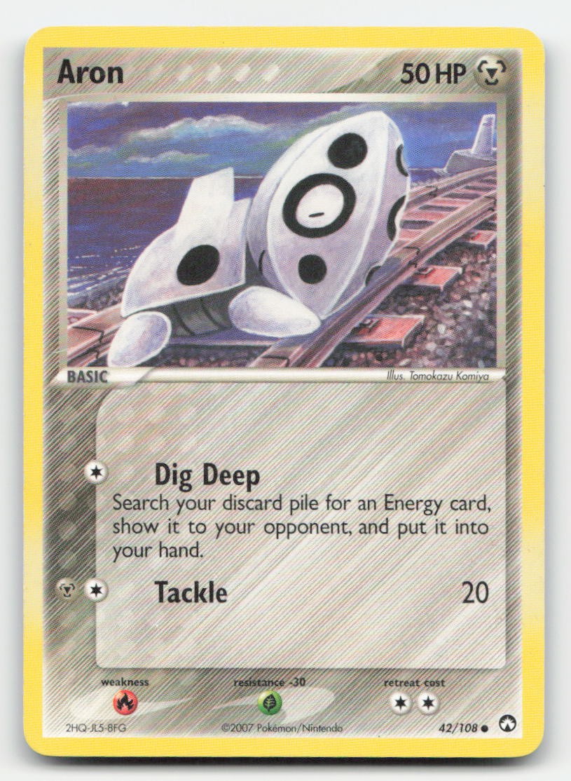 Aron Power Keepers 42/108 C Pokemon DMG