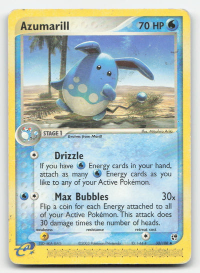 Azumarill Sandstorm 30/100 UC Pokemon DMG