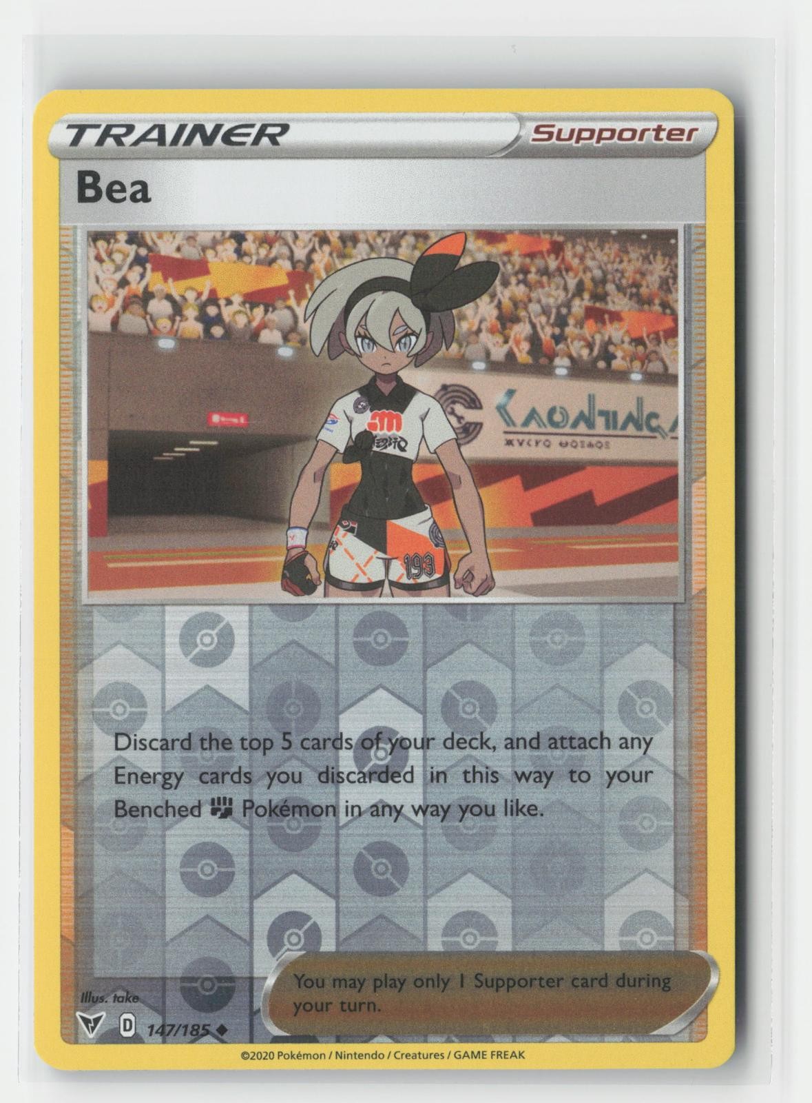 Bea Vivid Voltage 147/185 UC Pokemon Reverse Holo NM