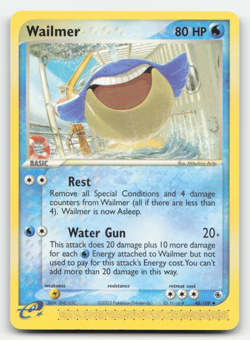 Wailmer Ruby & Sapphire 48/109 UC Pokemon LP