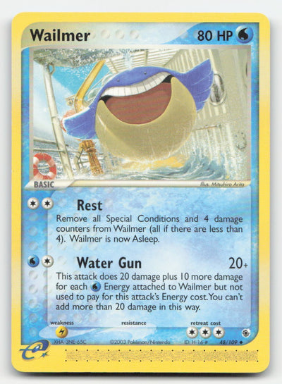 Wailmer Ruby & Sapphire 48/109 UC Pokemon LP