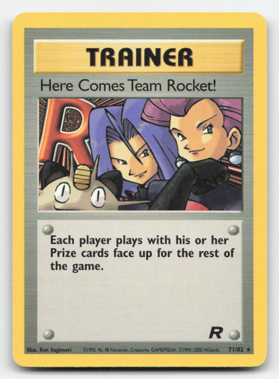 Here Comes Team Rocket! Unlimited Team Rocket 71/82 R Pokemon LP