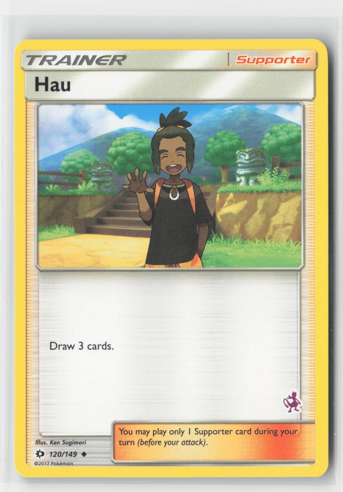 Hau (Mewtwo Stamped) Battle Academy 120/149 P Pokemon LP