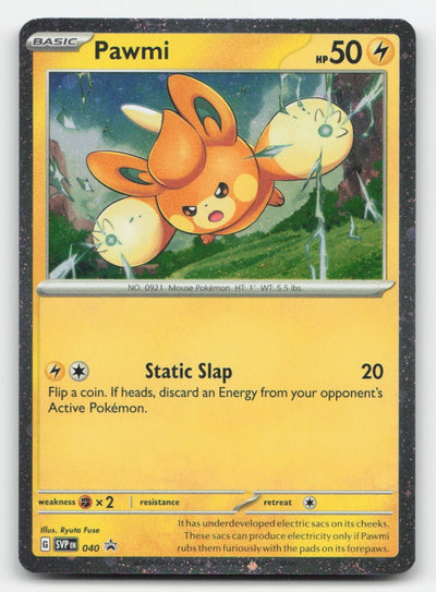 Pawmi (Cosmos Holo) Holo Scarlet & Violet Promo 040 P Pokemon NM