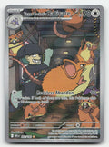 Team Rocket's Raticate Holo Destined Rivals 202/182 Illustration Rare Pokemon LP