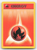 Fire Energy Base Set Unlimited 98/102 C Pokemon DMG