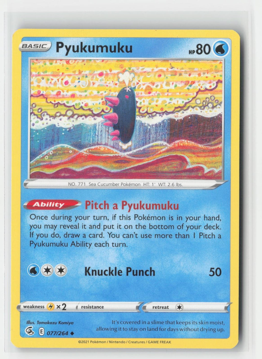 Pyukumuku Fusion Strike 077/264 UC Pokemon LP