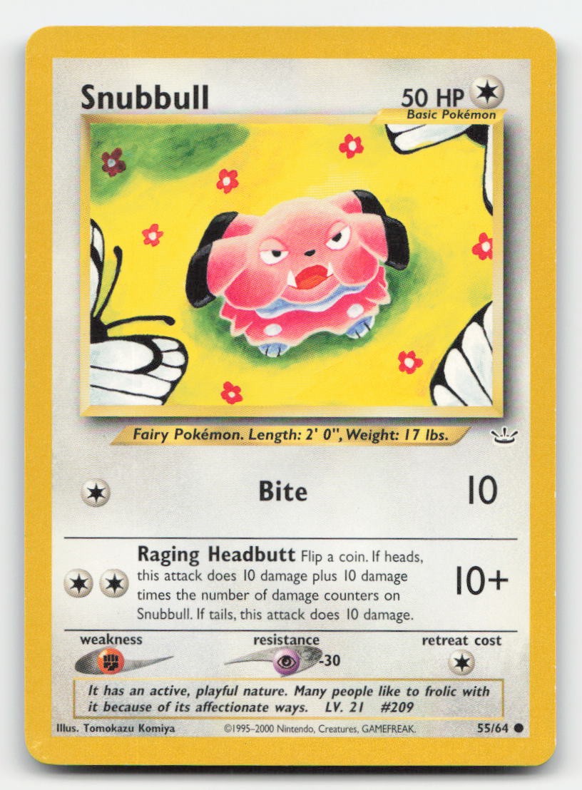 Snubbull Unlimited Neo Revelation 55/64 C Pokemon MP