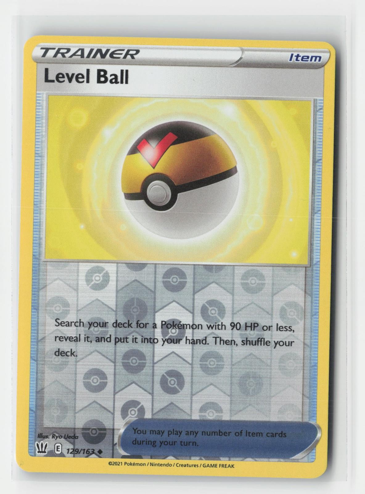 Level Ball Reverse Holo Battle Styles 129/163 UC Pokemon NM