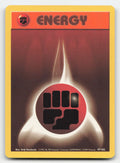 Fighting Energy Base Set Unlimited 97/102 C Pokemon LP