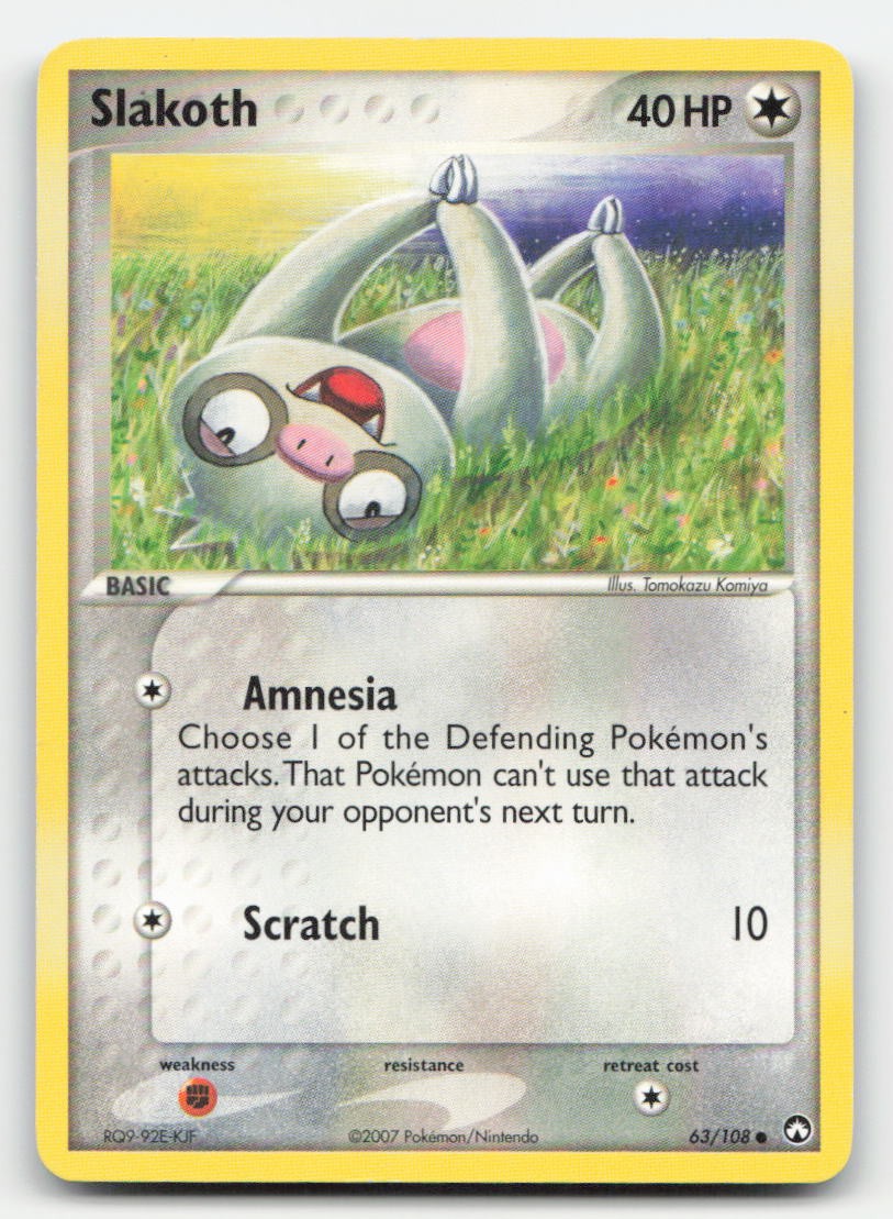 Slakoth Power Keepers 63/108 C Pokemon HP