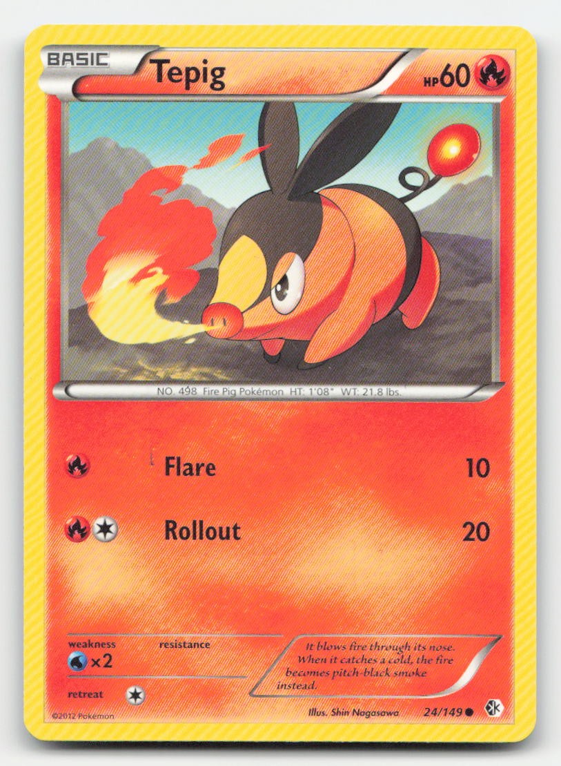 Tepig Boundaries Crossed 24/149 C Pokemon MP