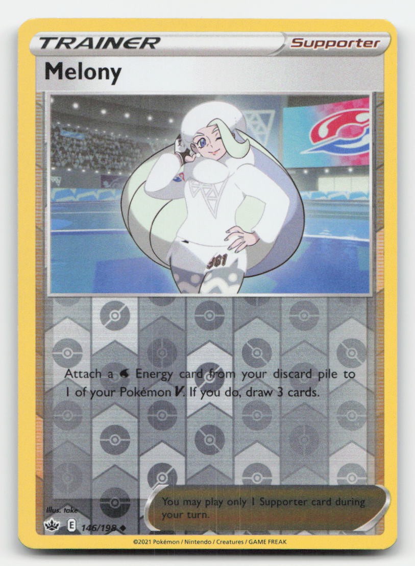 Melony Reverse Holo Chilling Reign 146/198 UC Pokemon NM