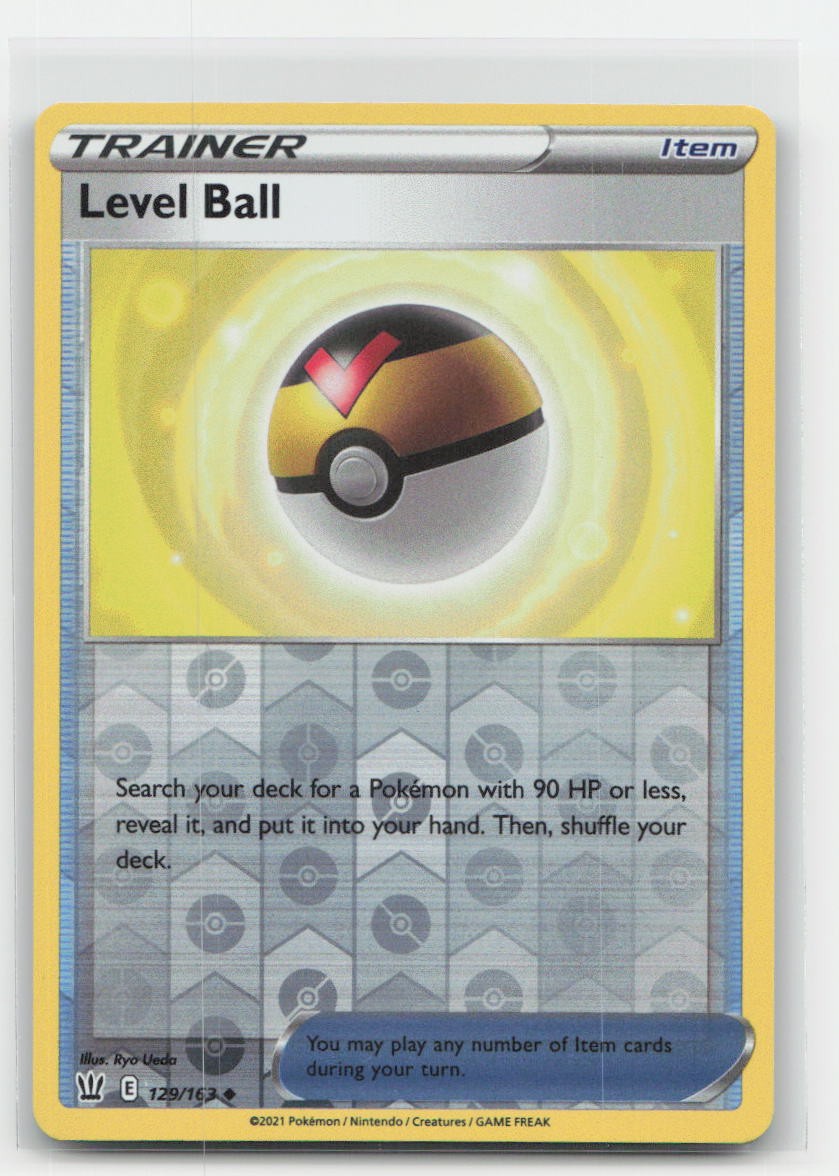 Level Ball Reverse Holo Battle Styles 129/163 UC Pokemon LP