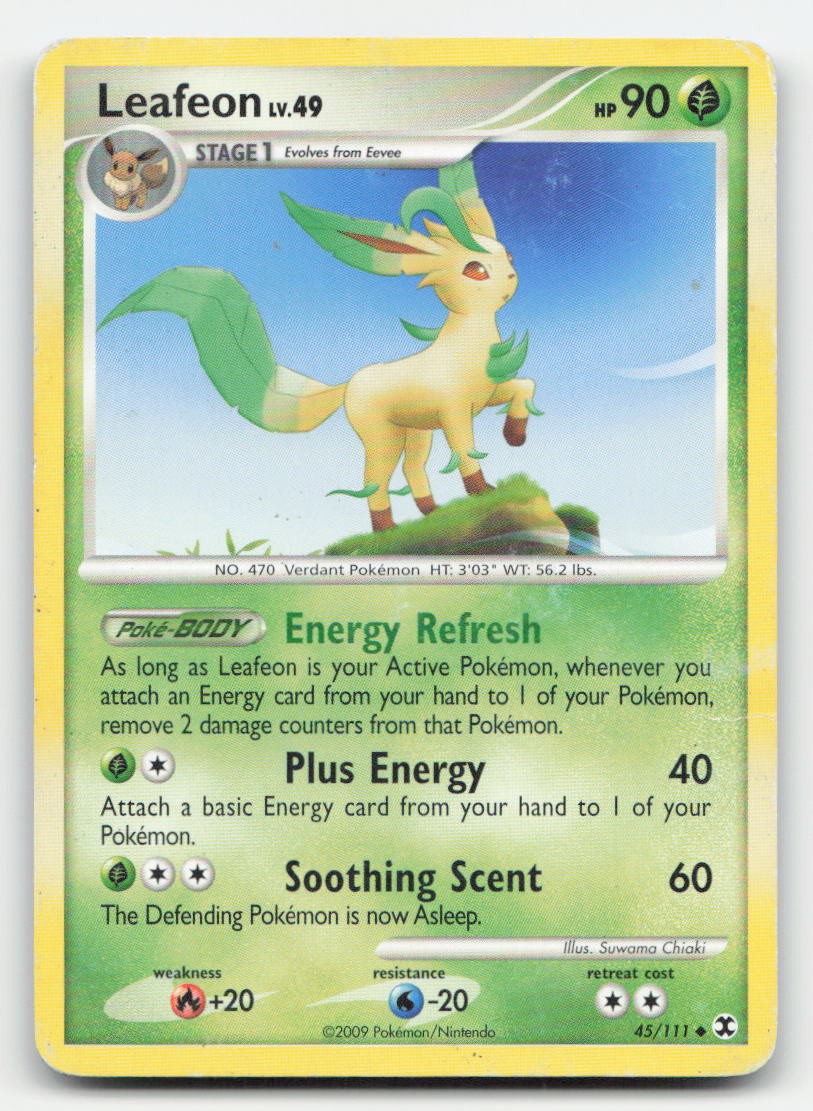 Leafeon Rising Rivals 45/111 UC Pokemon DMG
