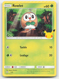 Rowlet McDonald's 25th Anniversary Promos 007/025 P Pokemon NM
