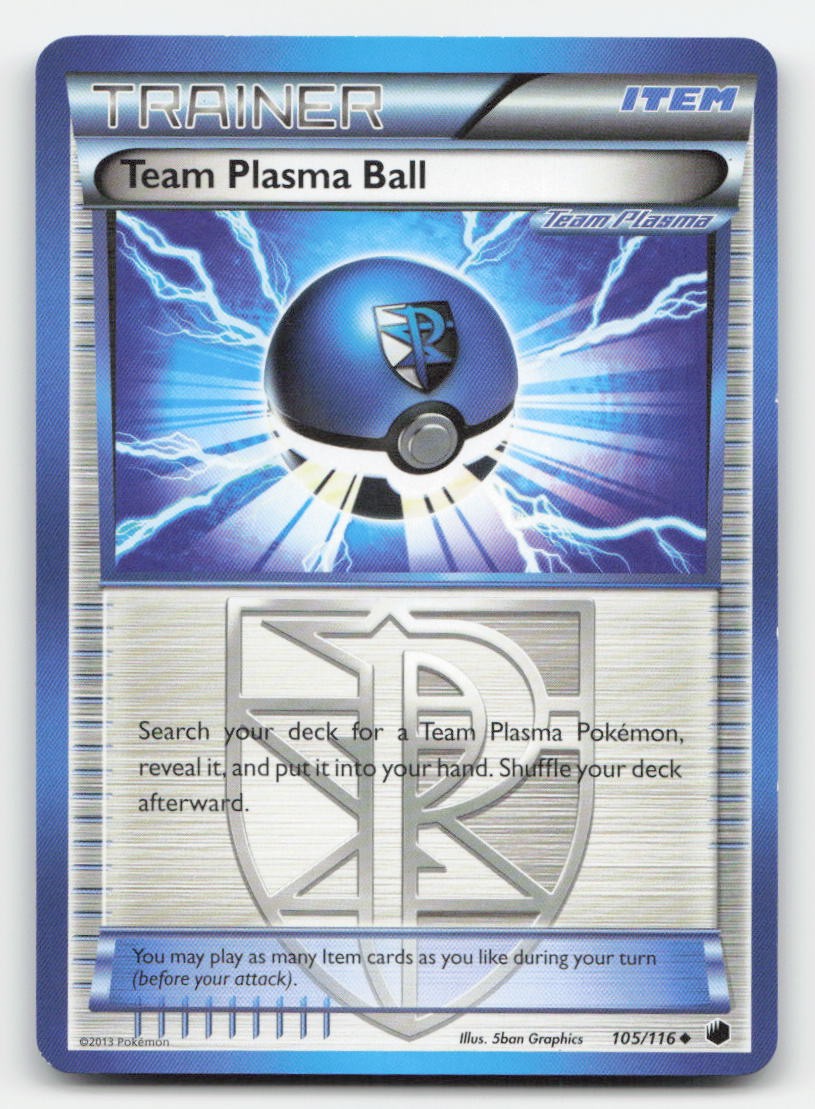 Team Plasma Ball Plasma Freeze 105/116 UC Pokemon LP
