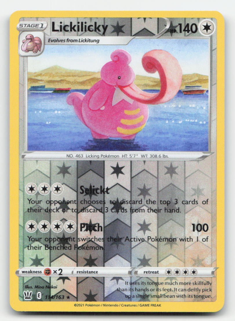 Lickilicky Reverse Holo Battle Styles 114/163 R Pokemon NM