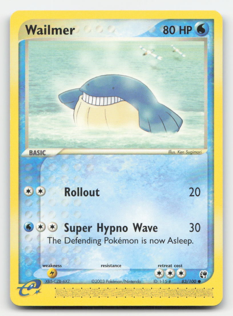 Wailmer Sandstorm 83/100 C Pokemon LP