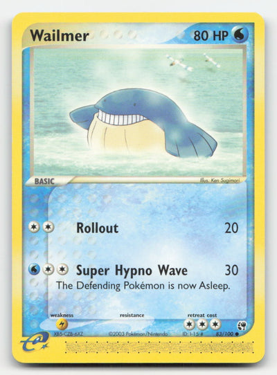Wailmer Sandstorm 83/100 C Pokemon LP