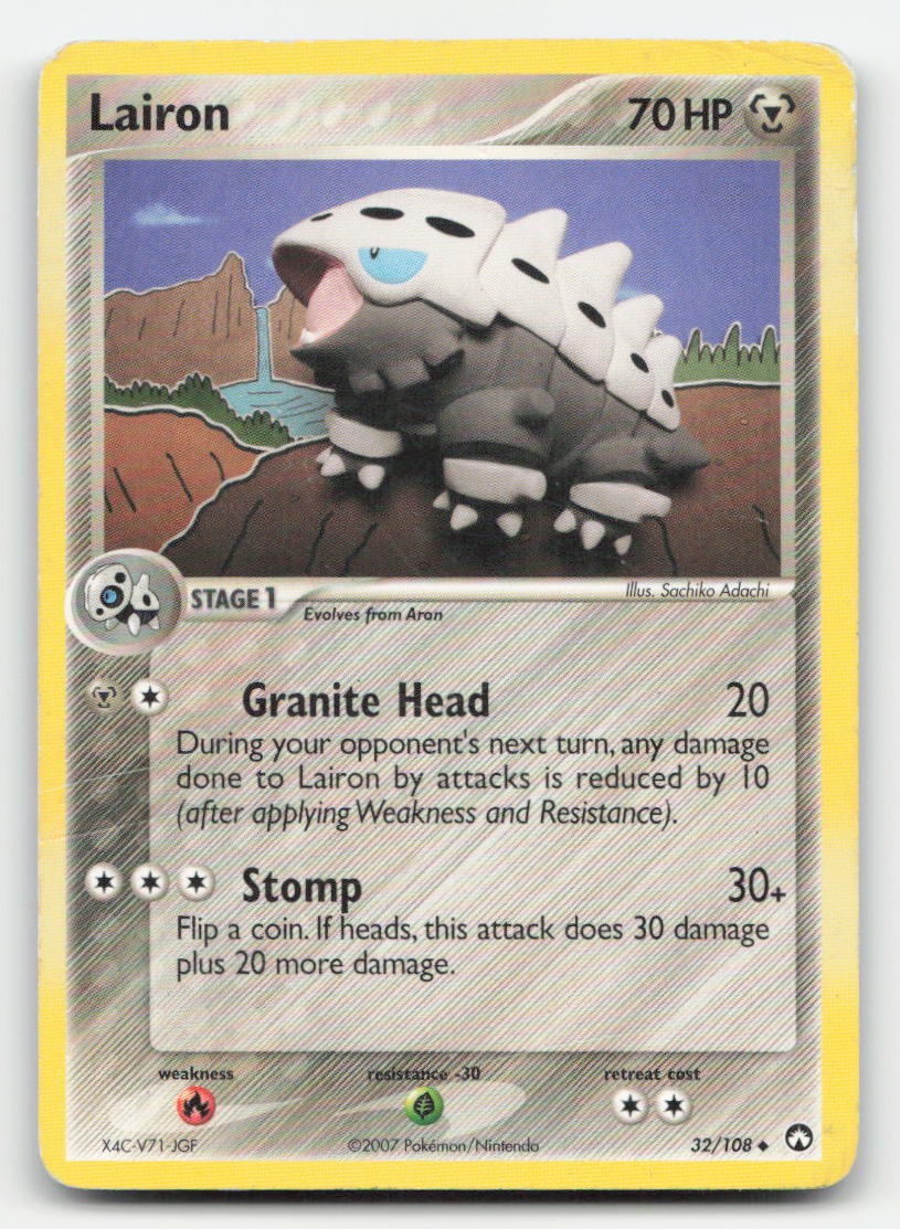 Lairon Power Keepers 32/108 UC Pokemon DMG