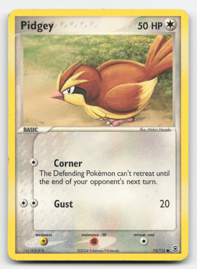 Pidgey FireRed & LeafGreen 73/112 C Pokemon DMG