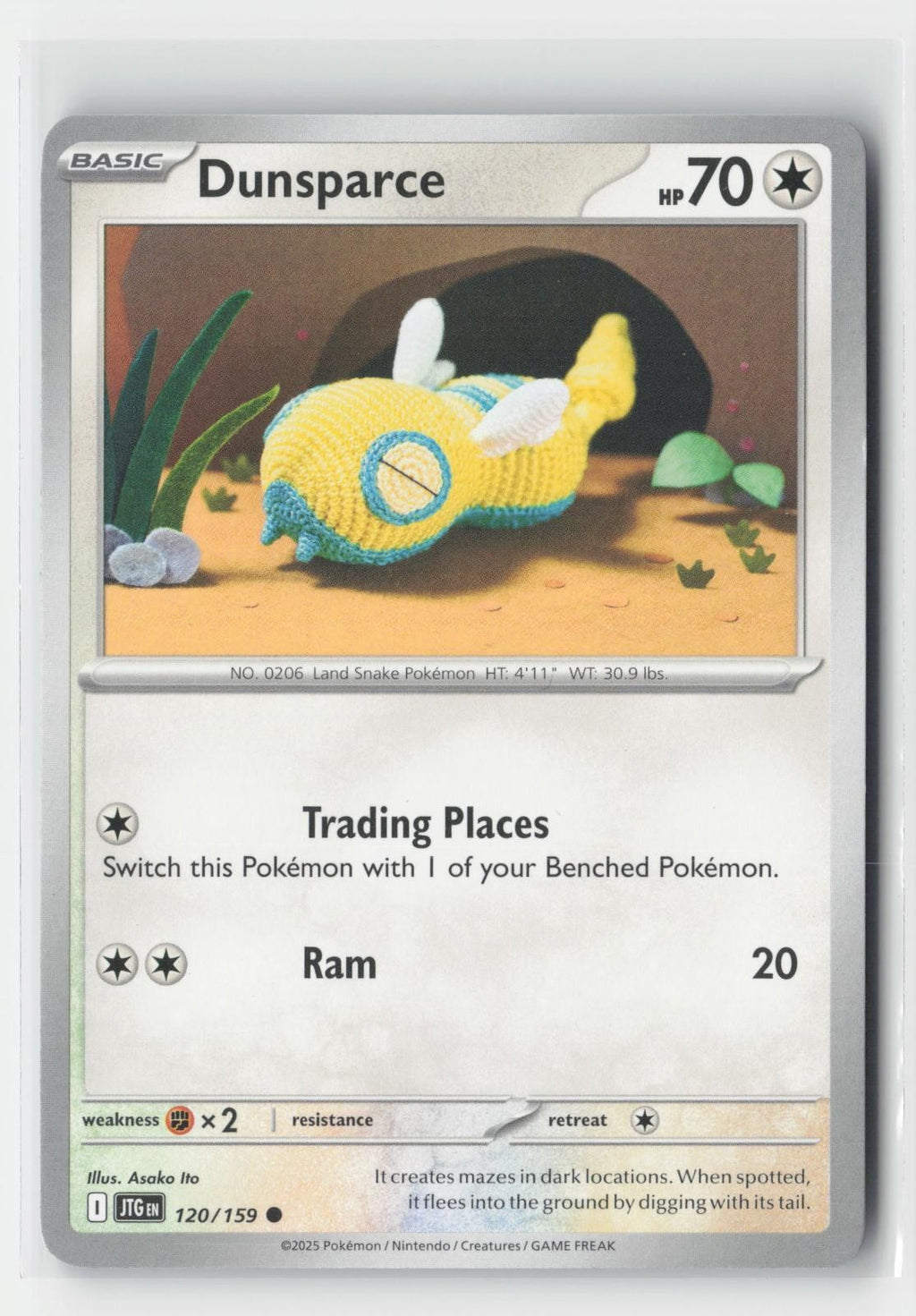 Dunsparce Journey Together 120/159 C Pokemon NM