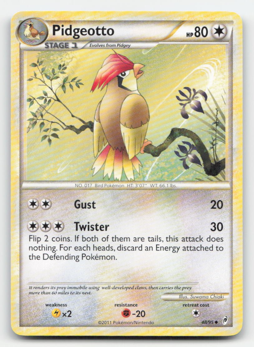 Pidgeotto Call of Legends 48/95 UC Pokemon LP